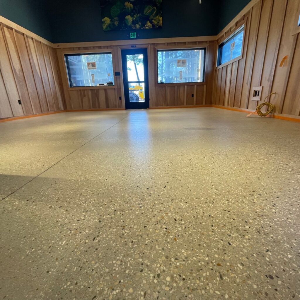 epoxy for floor finish Traverse City Michigan-min
