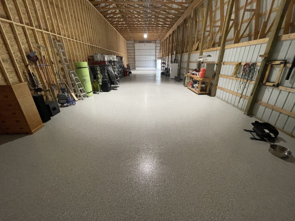epoxy flooring garage cost Traverse City Michigan